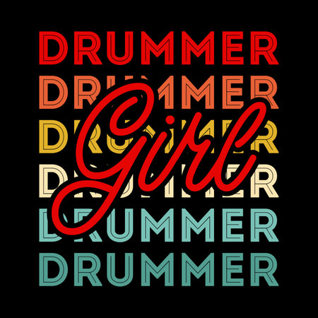 Mom Lover Funny Musician Retro Vintage Mother's Day Drummer T-shirt Designのイラスト素材