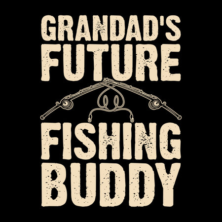 Funny Fishing Fisherman Retro Vintage Fish T-shirt Designのイラスト素材
