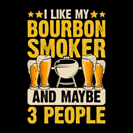 Funny Barbecue Lover Retro Vintage BBQ Chef T-shirt Designのイラスト素材