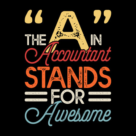 Funny Retired  Accounting Retro Vintage Accountant T-shirt Designのイラスト素材