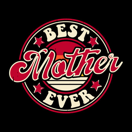 Funny Grandma Vintage Mother's Day T-shirt Designのイラスト素材