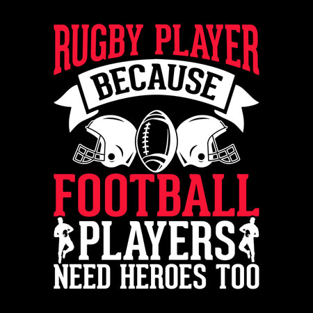 Funny Rugby Player Coach Retro Vintage Rugby Player T-shirt Designのイラスト素材