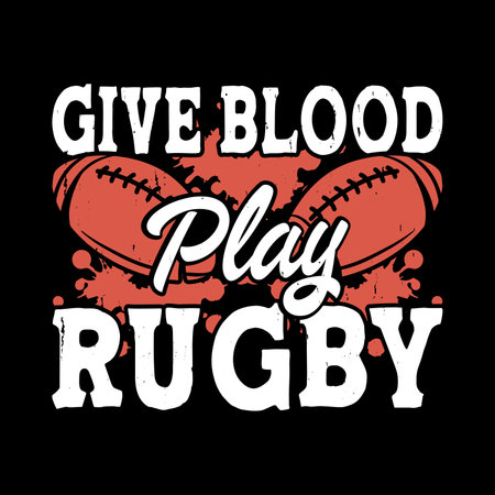 Funny Rugby Player Coach Retro Vintage Rugby Player T-shirt Designのイラスト素材