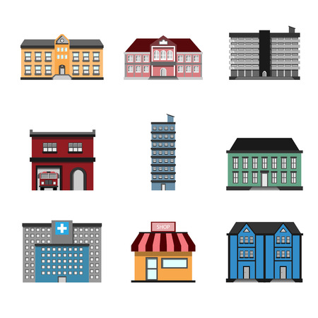 Building . icons illustrationのイラスト素材