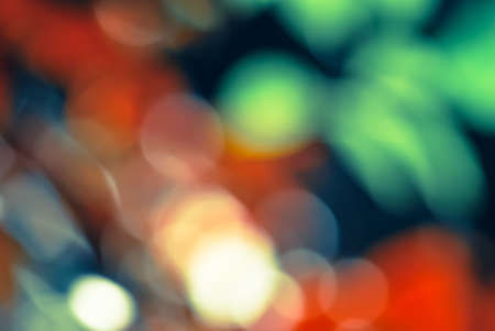 Vintage style Red green light bokeh nature backgroundの写真素材