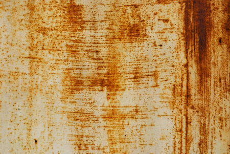 White painted metal with rust texture
