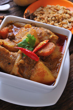 Spicy curry chickenの写真素材