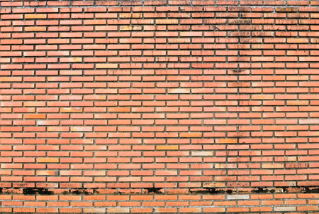 Red brick wall old and grunge for background