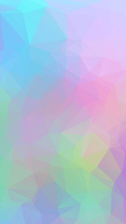 Colorful light Pastel geometric rumpled triangular low poly style vector Background for Smart phoneのイラスト素材