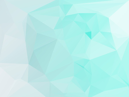 Blue and white abstract geometric rumpled triangular low poly style vector illustration graphic backgroundのイラスト素材