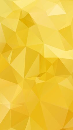 Gold color geometric rumpled triangular low poly style vector Background for Smart phoneのイラスト素材