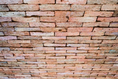 Old grunge brick wall or floor for backgroundの写真素材