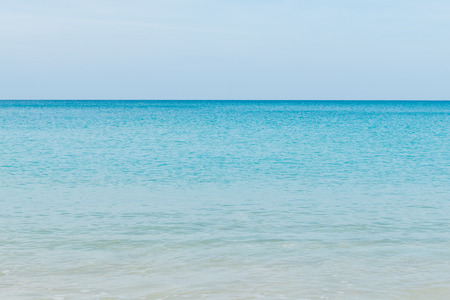 Beautiful tropical beach and sea landscape with blue sky backgroundの写真素材