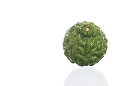 Bergamot fruit isolated on a white backgroundの写真素材