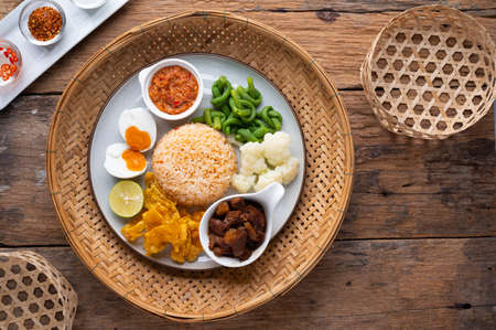 Sour-sweet baked chicken wings sesame and  teriyaki sauce. Asian Foodの写真素材