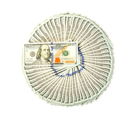 New American 2013 hundred Dollars  , close up shotの写真素材