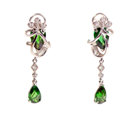 Pair of earringsの写真素材