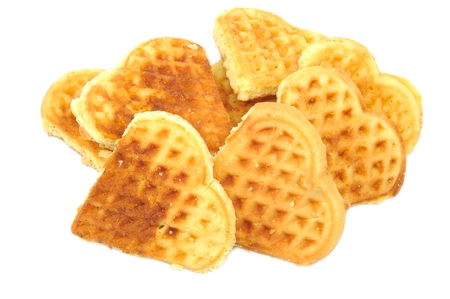 Fresh vaffel cookiesの写真素材