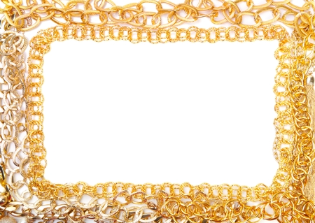 Banch of Golden jewelry frame