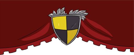 Decorated shieldのイラスト素材