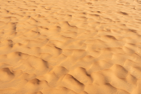 Desert sand pattern at Red sand dune , Mui ne, Vietnamの写真素材