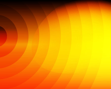 abstract orange background with some smooth lines in it (vector)の写真素材