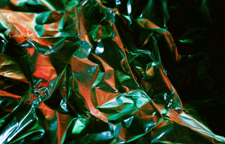 Crumpled aluminum foil texture. Abstract background and texture for design.