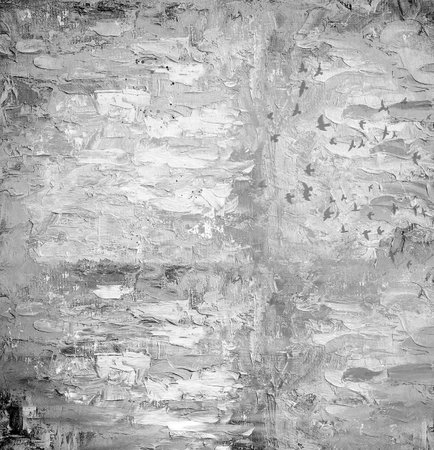 Abstract acrylic black and white color smear brush stroke. Isolated on white background. Structural plaster white on a background. White Cream. paint smear. Plasticine.の写真素材