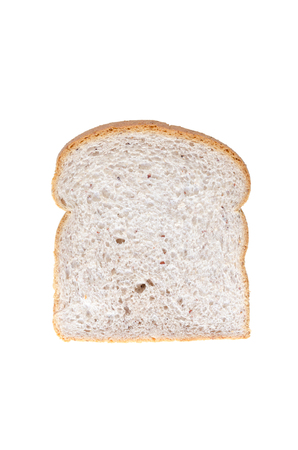 Slice of bread on white  Background