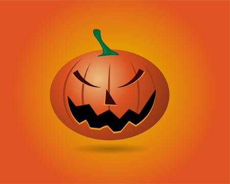 Halloween pumpkin cartoon. vector illustrationのイラスト素材
