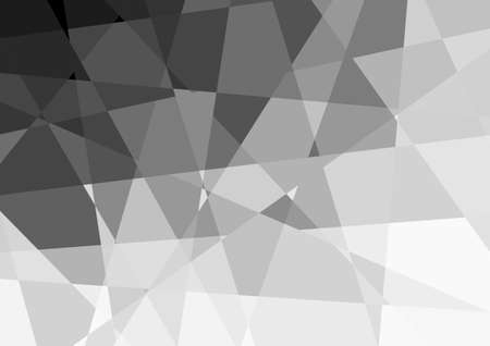 Abstract geometric background black and white polygon. Vector illustration.のイラスト素材