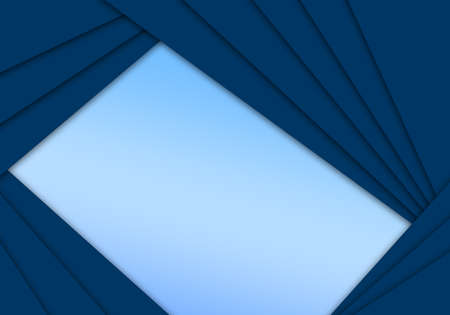 Abstract blue layers background. Illustration design for poster, presentation.の写真素材