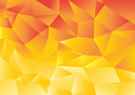 Abstract geometric orange polygon background. Vector illustration.のイラスト素材