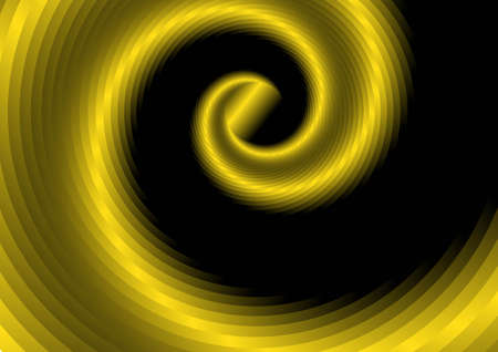 Abstract spiral yellow gradient color design background. Vector illustration.のイラスト素材