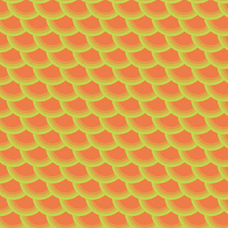 Abstract orange and green circle pattern background. Vector illustration.のイラスト素材