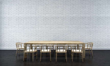 3d render dining room