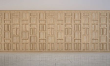 the interior design of empty room and wood wall