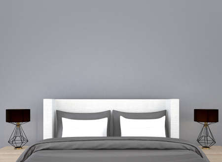The minimal bedroom interior design and wall texture background