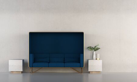 the living room interior design concept and concrete wall texture background