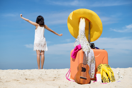 Summer holiday and traveling concept.の写真素材