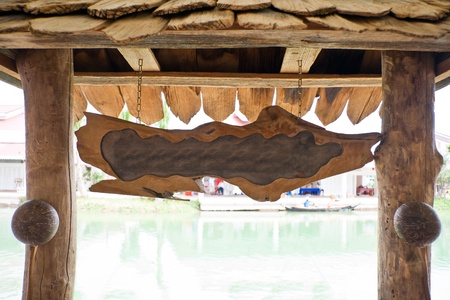 Timber label.の写真素材