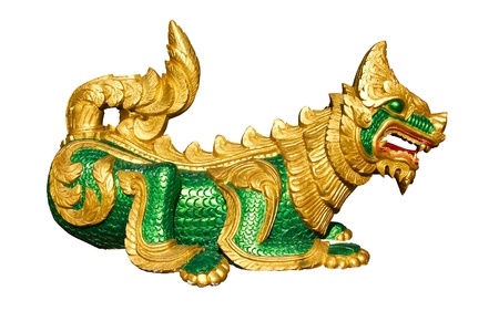 Stone lion carvingの写真素材