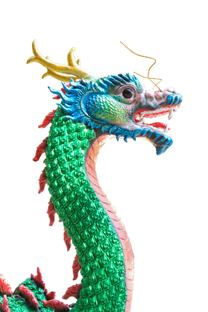 Giant Chinese dragon on isolate backgroundの写真素材