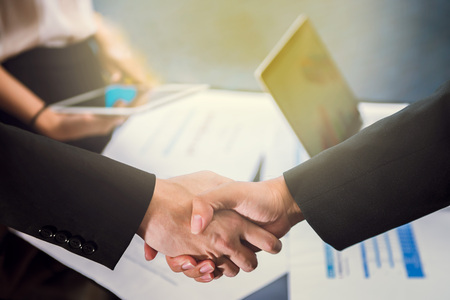 Business People Handshake Greeting Deal Conceptの写真素材