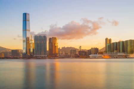 Hong Kong cityの写真素材