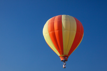 colorful hot air balloons on the blue skyのeditorial素材