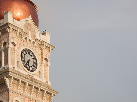 Clock tower in downtown Kuala Lumpurの写真素材