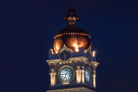 Clock tower in downtown Kuala Lumpurの写真素材