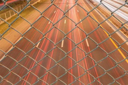 Traffic on highway at Bangkok,Thailandの写真素材