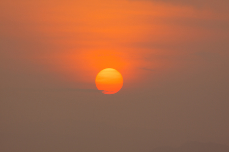 Sunrise in the morning, sunrise with clouds.の写真素材